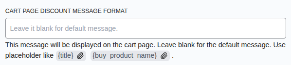 Cart Page Message