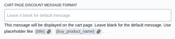 Cart Page Message