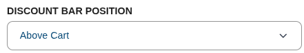 Discount Bar Position