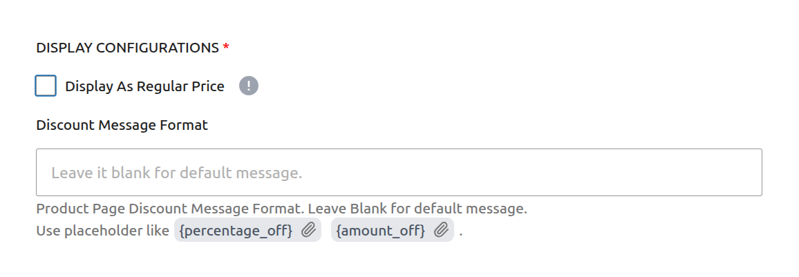 Display Configurations